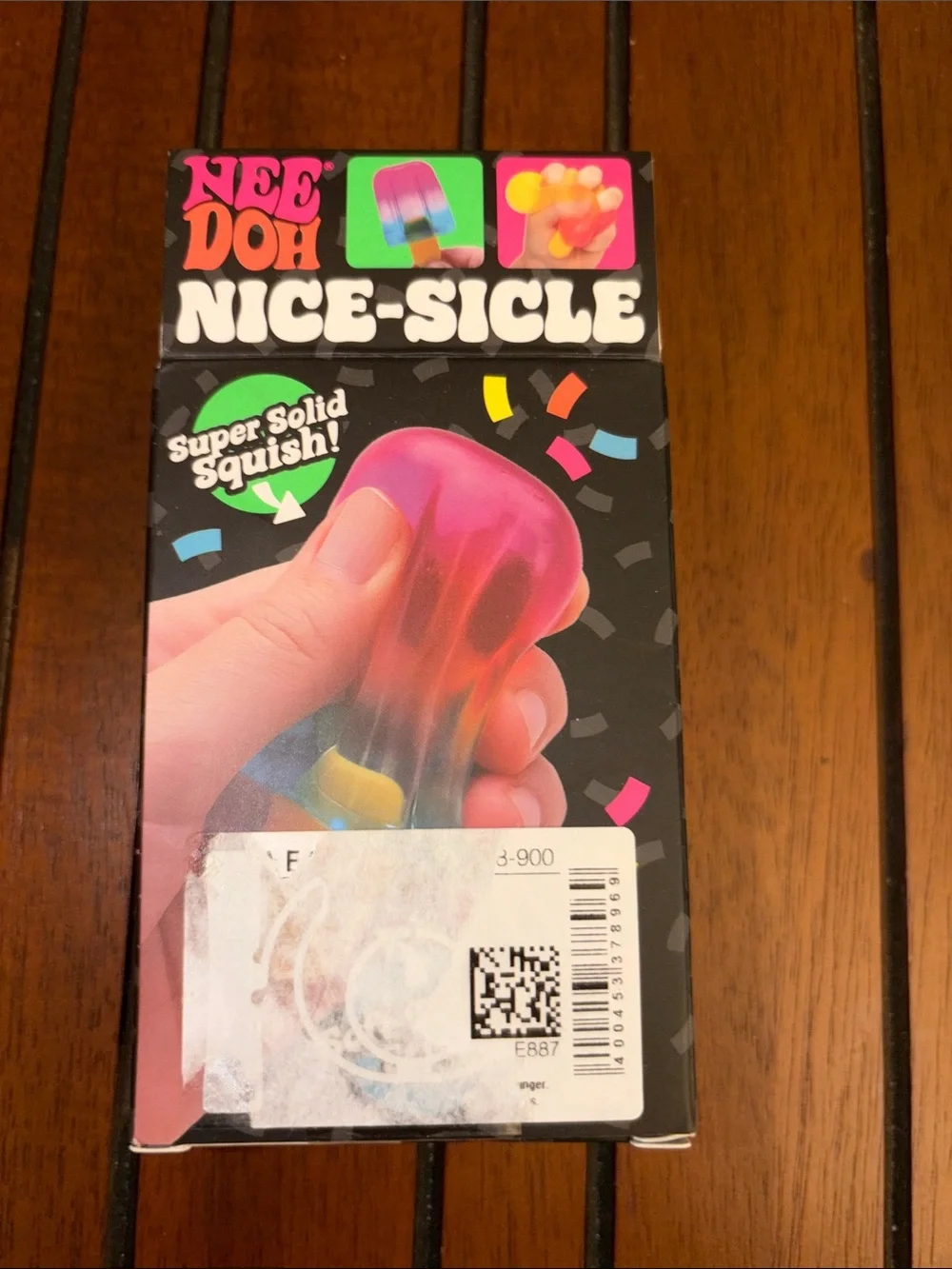 AUTHENTIC Schylling NeeDoh Nice-Sicle Rainbow Super Solid Squish Fidget Toy NWT